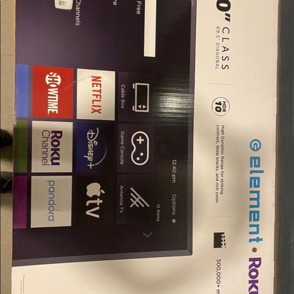 ELEMENT 70"Inch Class 4K UHD LED Roku Smart TV HDR - Picture 6 of 7